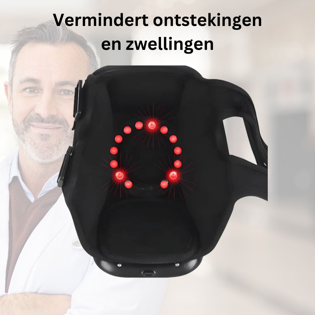 Kniemassage met Vibratie, Warmte en Rood Licht