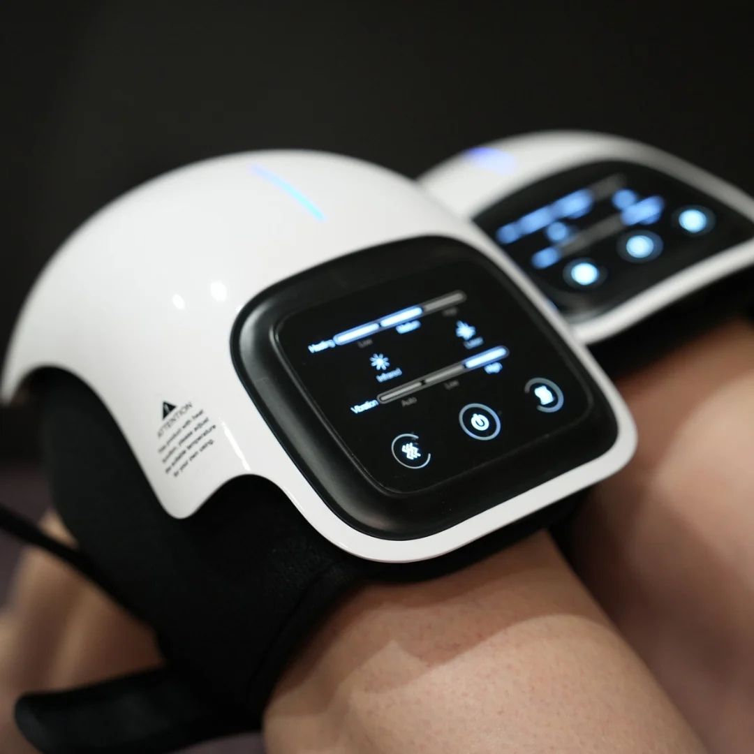 Kniemassage met Vibratie, Warmte en Rood Licht