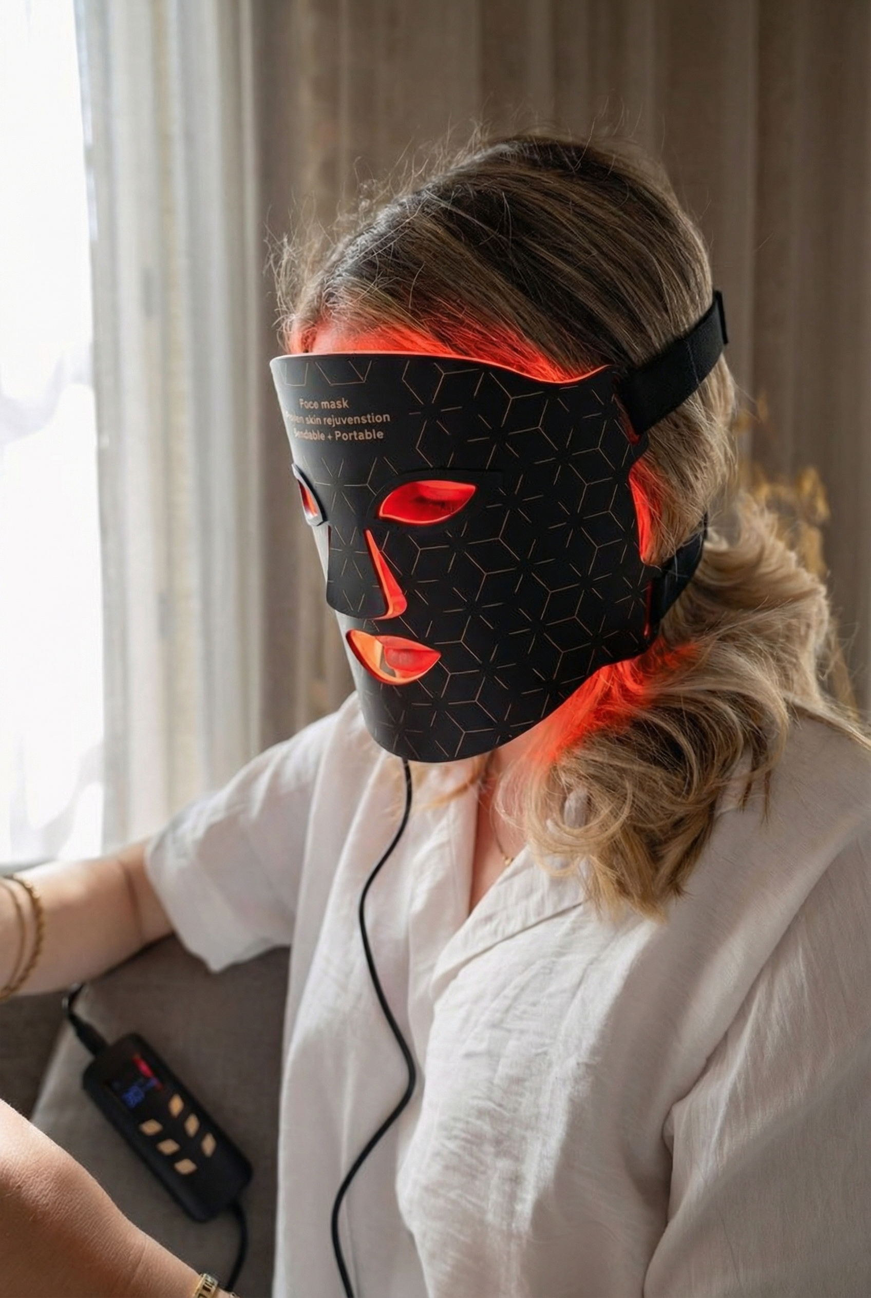 LED Gezichtsmasker - Lichttherapie met Infrarood & Rood licht
